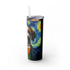 Skinny Tumbler with Straw – 20 oz Stainless Steel Cup