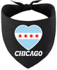 Chicago Heart Flag Pet Bandana