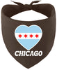 Chicago Heart Flag Pet Bandana