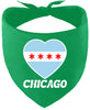 Chicago Heart Flag Pet Bandana