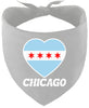 Chicago Heart Flag Pet Bandana