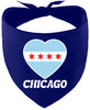 Chicago Heart Flag Pet Bandana