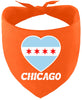 Chicago Heart Flag Pet Bandana