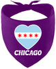 Chicago Heart Flag Pet Bandana