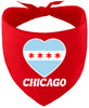 Chicago Heart Flag Pet Bandana