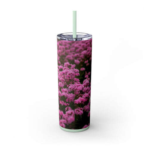 Skinny Tumbler with Straw – 20 oz Stainless Steel Cup
