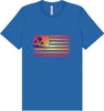 Beach American Flag Adult Bella Canvas Shirt