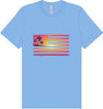 Beach American Flag Adult Bella Canvas Shirt