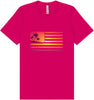 Beach American Flag Adult Bella Canvas Shirt