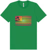 Beach American Flag Adult Bella Canvas Shirt