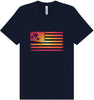 Beach American Flag Adult Bella Canvas Shirt