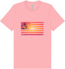 Beach American Flag Adult Bella Canvas Shirt