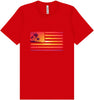 Beach American Flag Adult Bella Canvas Shirt