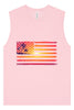 Beach American Flag Muscle Tank