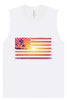 Beach American Flag Muscle Tank