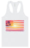 Beach American Flag Women's Racerback Tank