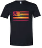 Beach American Flag Adult Gildan Soft Shirt