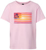 Beach American Flag Children's Gildan Soft Shirt