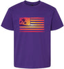 Beach American Flag Children's Gildan Soft Shirt