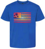 Beach American Flag Children's Gildan Soft Shirt