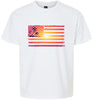 Beach American Flag Children's Gildan Soft Shirt