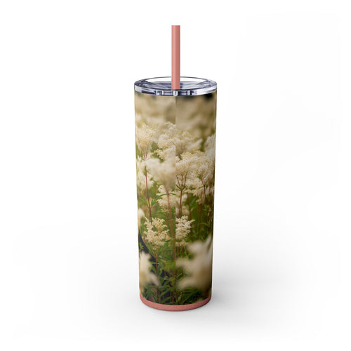Skinny Tumbler with Straw – 20 oz Stainless Steel Cup