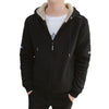Hooded cardigan top plus size warm jacket
