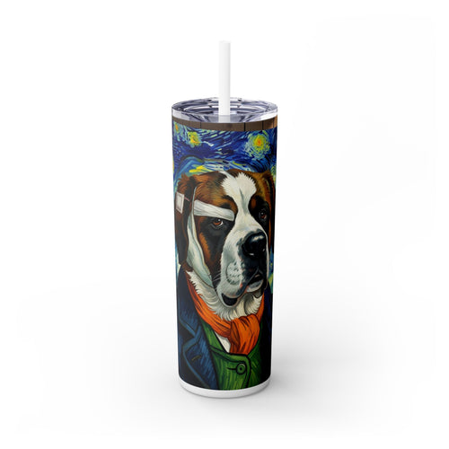 Skinny Tumbler with Straw – 20 oz Stainless Steel Cup