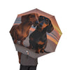 48 Semi-Automatic Umbrella – Windproof Large Travel Rain Umbrella