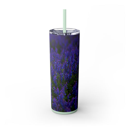 Skinny Tumbler with Straw – 20 oz Stainless Steel Cup