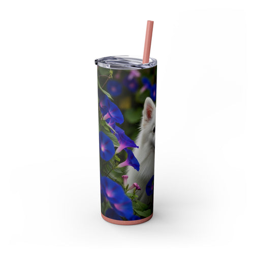 Skinny Tumbler with Straw – 20 oz Stainless Steel Cup