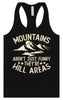 Mountains are Hill Areas Women's Racerback Tank