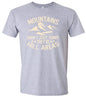 Mountains are Hill Areas Adult Gildan Soft Shirt