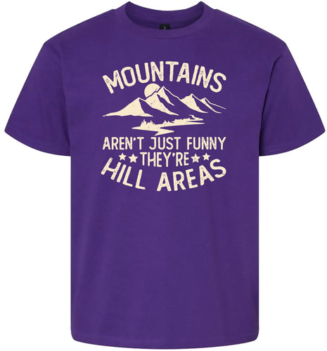 Mountains are Hill Areas Children's Gildan Soft Shirt