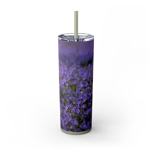 Skinny Tumbler with Straw – 20 oz Stainless Steel Cup