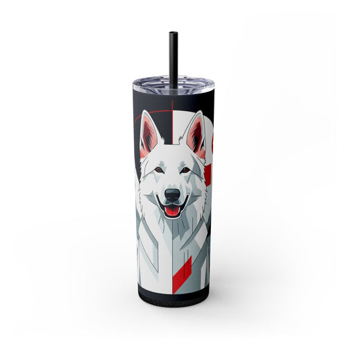 Skinny Tumbler with Straw – 20 oz Stainless Steel Cup