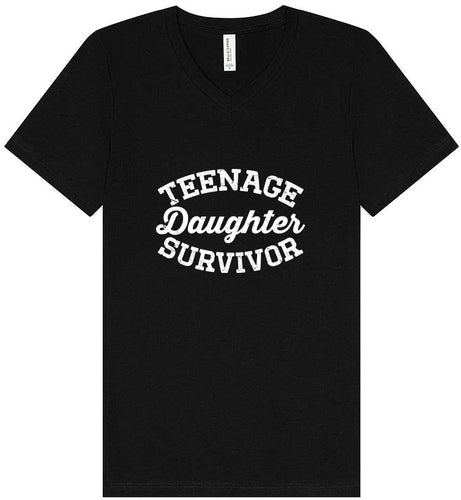 Teenage Daughter Survivor Unisex V-Neck Shirt