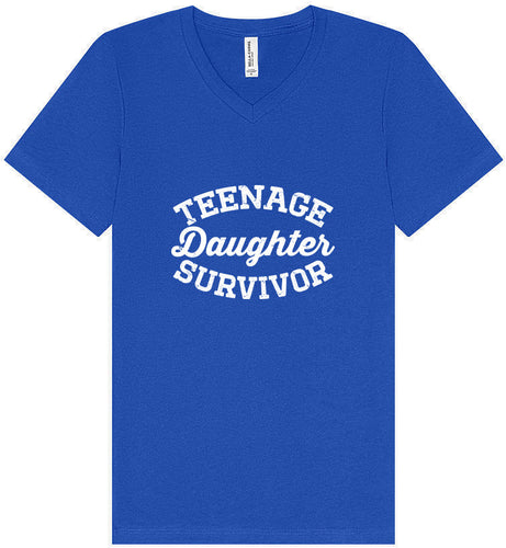 Teenage Daughter Survivor Unisex V-Neck Shirt