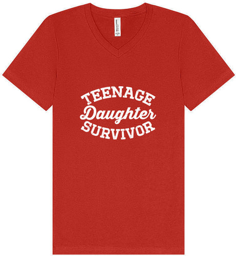 Teenage Daughter Survivor Unisex V-Neck Shirt