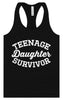 Teenage Daughter Survivor Women's Racerback Tank
