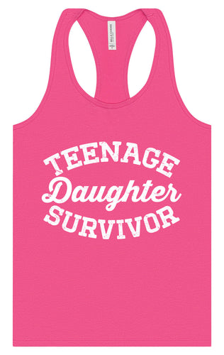 Teenage Daughter Survivor Women's Racerback Tank