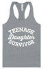 Teenage Daughter Survivor Women's Racerback Tank