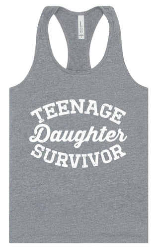 Teenage Daughter Survivor Women's Racerback Tank