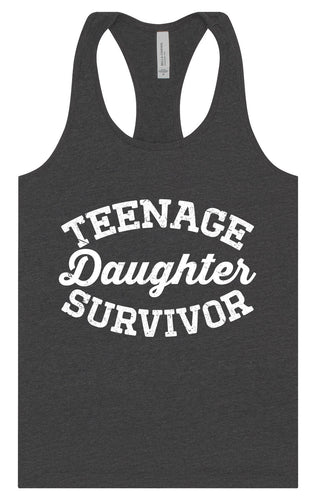 Teenage Daughter Survivor Women's Racerback Tank