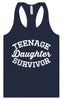 Teenage Daughter Survivor Women's Racerback Tank