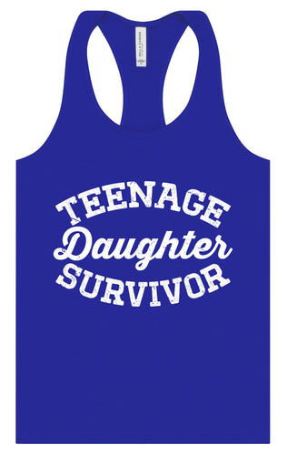 Teenage Daughter Survivor Women's Racerback Tank