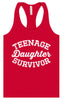 Teenage Daughter Survivor Women's Racerback Tank