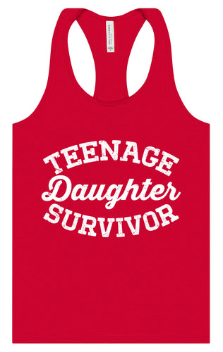 Teenage Daughter Survivor Women's Racerback Tank