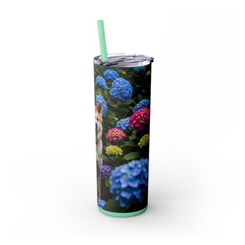 Skinny Tumbler with Straw – 20 oz Stainless Steel Cup