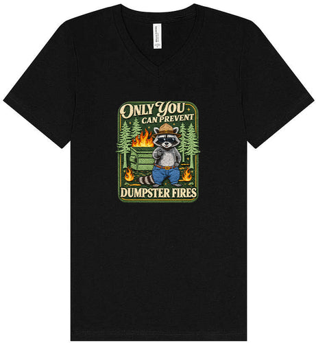 Prevent Dumpster Fires Unisex V-Neck Shirt